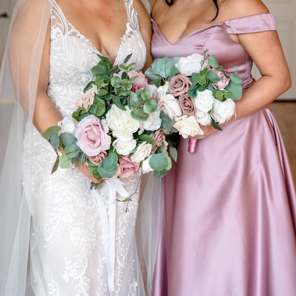 Rose gold formal dress - Picture 2 of 3